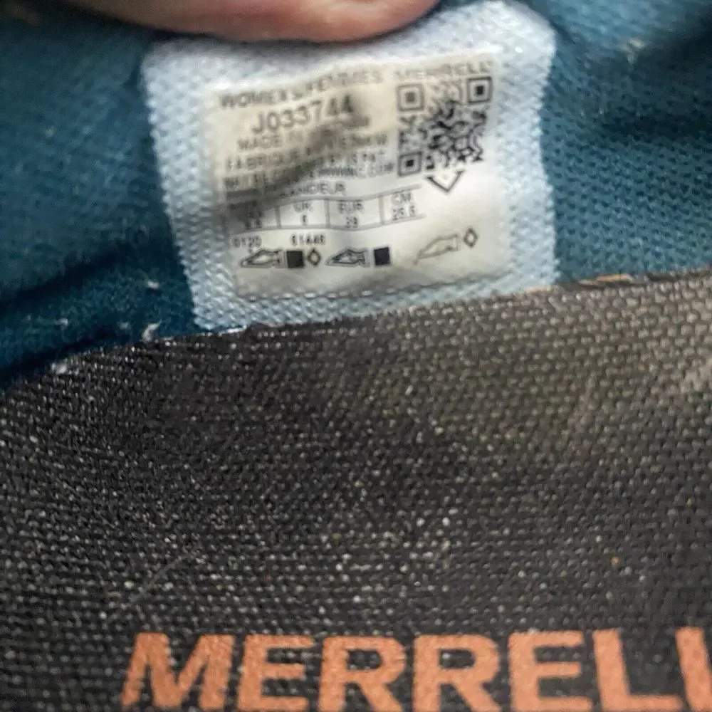 Merrell Shoes Siren 3 Aerosport Women 8.5 Gray Orange Trek Hiking Sneakers 3652 - Picture 15 of 16